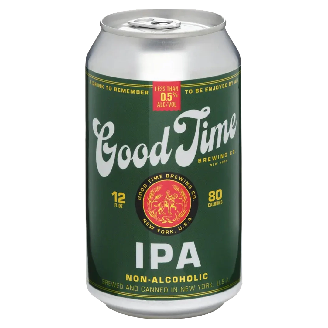 A can of Good Time Brewing's NA IPA