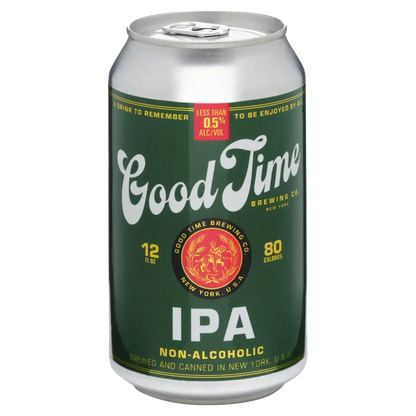 A can of Good Time Brewing's NA IPA